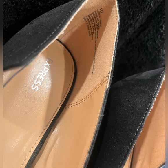 Black suede pointy toed heels - Picture 4 of 4